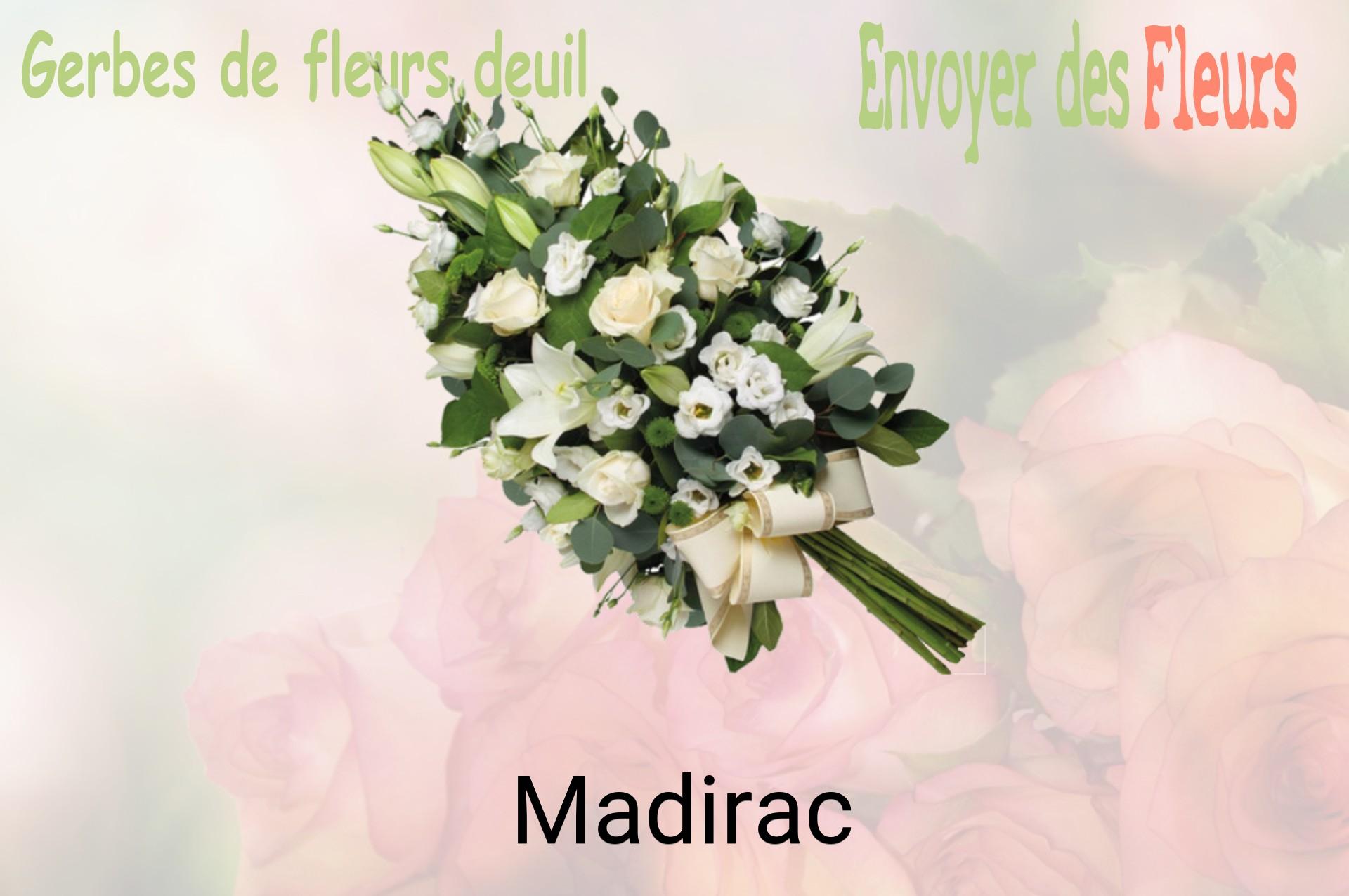 Gerbe de fleurs de deuil livrée à Madirac